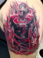 Superman comic, tattoo by DG in Eternaltattoo Cr 