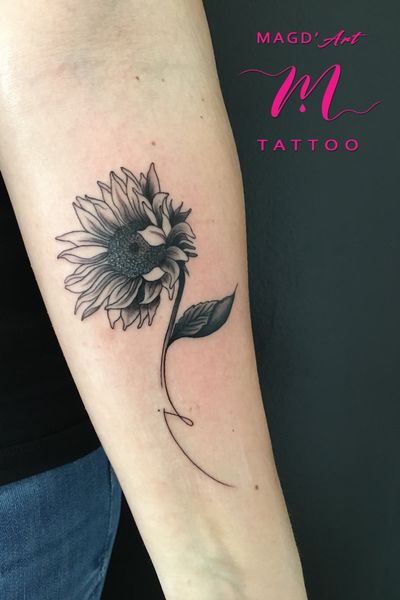 #girasole #sunflower #sunflowertattoo #flower #flowers 