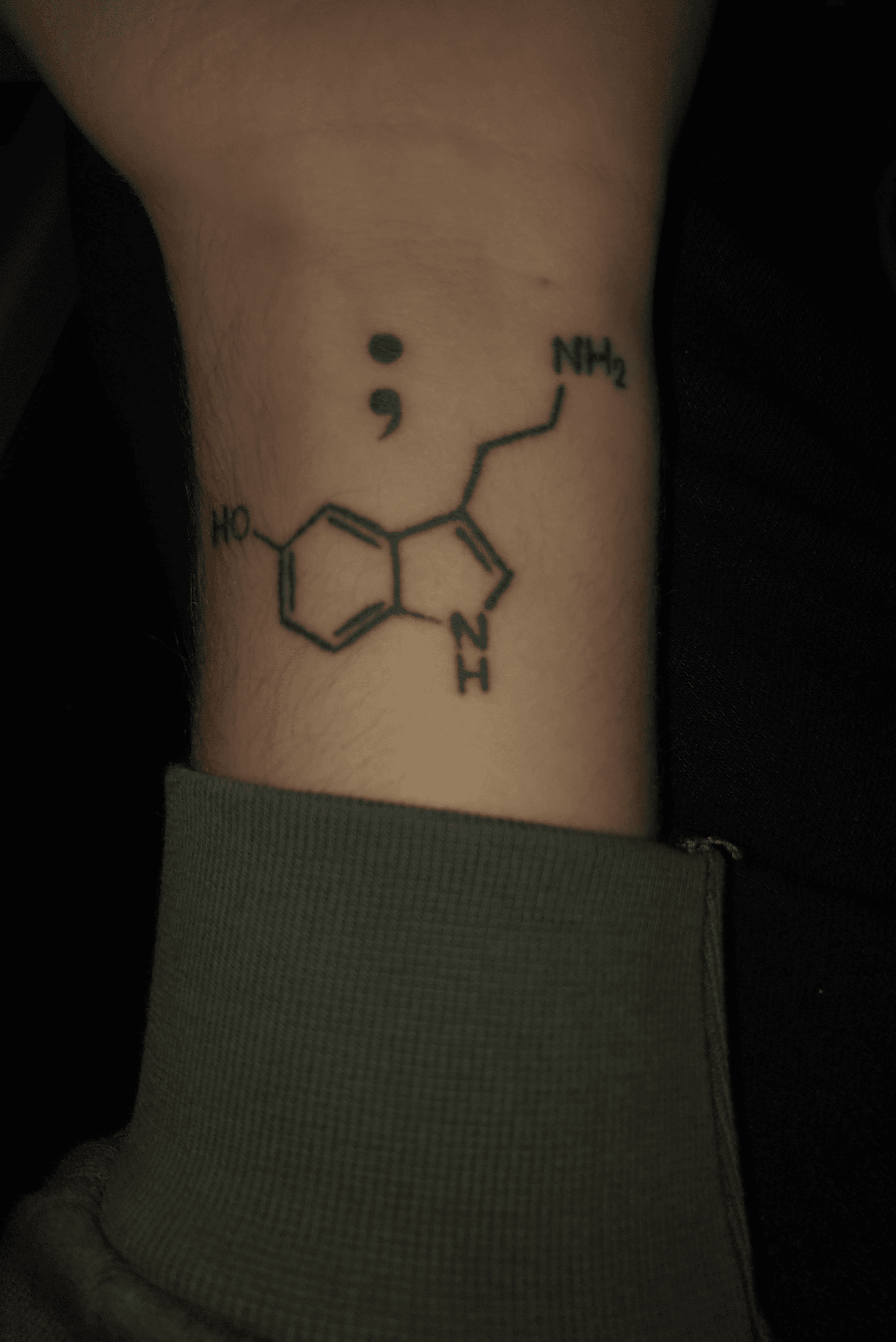 Just got this as my first tattoo after some inspiration from right here  Really happy with how it turned out and wanted to share with you guys  r chemistry