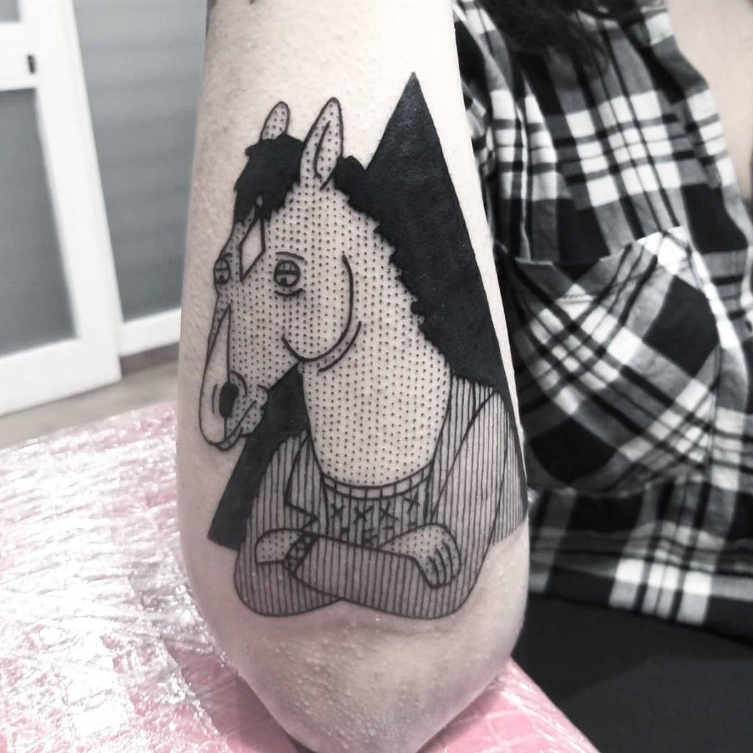 Its nice  rBoJackHorseman  BoJack Horseman  Cute tattoos Friend  tattoos Black art tattoo