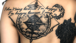 Tattoo uploaded by Tono • #Bowandarrow #Bow #arrow #compass 