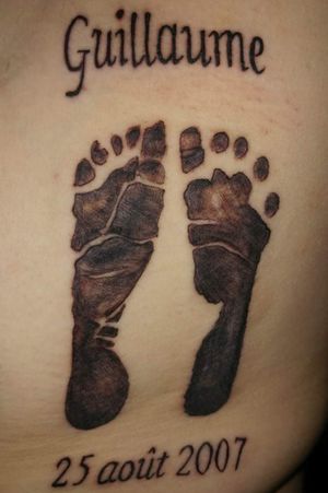 Foot print of my son