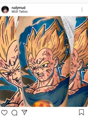 tatuagem majin vegeta.. dragon ball z..#tatuagem #tattoo #tatuaje #