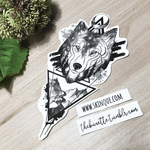 Lone wolf✨ www.skinque.com❤️ Commissions are always welcome and follow me on instagram: thebunettedesigns #wolf #wolfportrait #mountain #mountains #geometric #geometrictattoo #geometry #landscape #trashpolka #trashpolkatattoo #sketch #forest #foresttattoos #tree #trees #art #tattooflash 