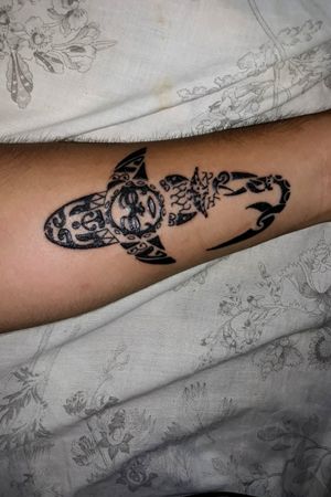 #Maori #SharkMi primer tattoo!! 🦈🐢🐙☀ 