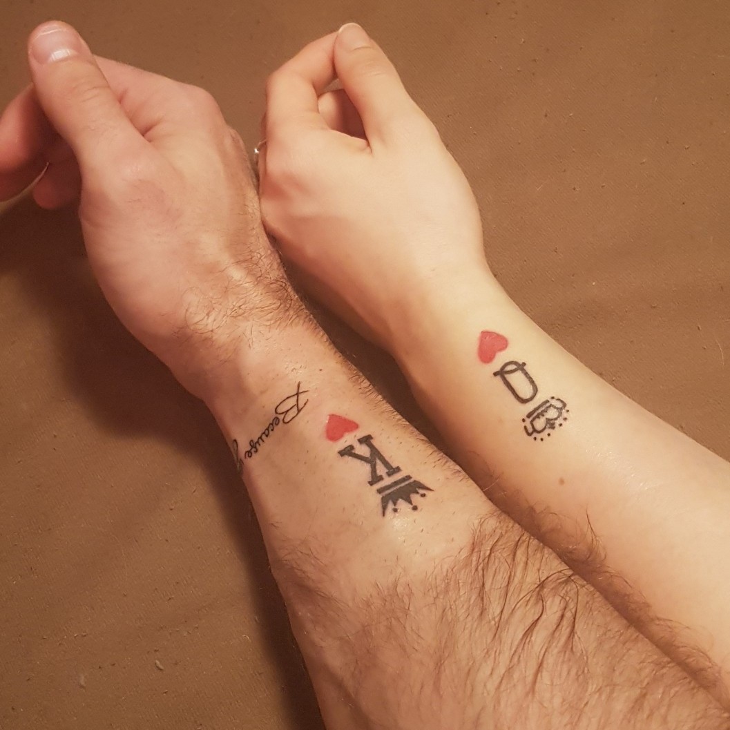 King and Queen Tattoos  Matching couple tattoos, Couple tattoos