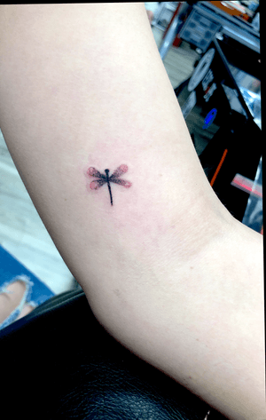 Small dotwork dragonfly. 