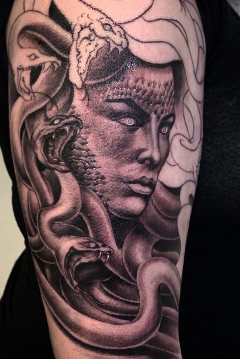 Tattoo Uploaded By Jun • Medusa. In Progress • Tattoodo