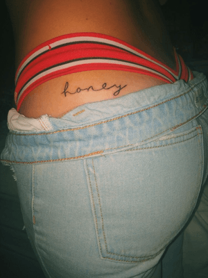Ass tattoo // Honey
