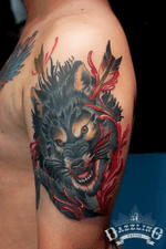 Wolf tattoo done by put@Dazzlingtattoo #tattooer#tattooed #tattooartist #newschool#newschooltattoo #tattoo#tattoos #dazzlingtattoo #dazzlingtattoostudio #dazzlingtattoobyputdzlt #bangkok #bangkoktattoo #bangkoktattooartist #tattoobangkok #thailand #thailandtattoo #thailandtattooartist #tattoothailand #classpen #inkjecta #inkjectanano#asiatattoosupply #asiatattoosupplythailand #burlaktattoorotary#burlaksolo #ร้านสัก#fytcartridges#y520