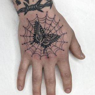 Tatuajes ilegales: Juan Diego Prieto #IllegalTattoos #JuanDiego #JuanDiegoPrieto #blackandgrey #fineline #Chicano #butterfly #spiderweb