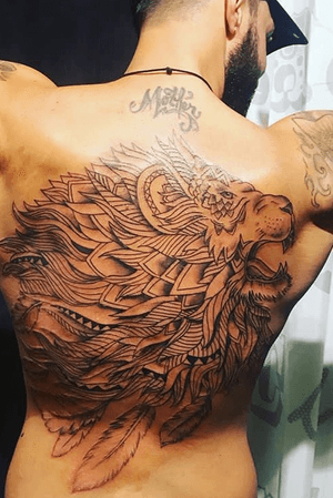 #tattoo #tattoos #maori #ink #inked #envywear #maorie #tattoist #coverup #art #design #lion #instagood #sleevetattoo #handtattoo #chesttattoo #photooftheday #tatted #instatattoo #bodyart #tatts #tats #amazingink #tattedup #inkedup