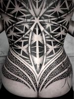 Tattoo by Noksi #Noksi #geometrictattoos #geometric #sacredgeometry #linework #fineline #tribal #dotwork #mandala #pattern