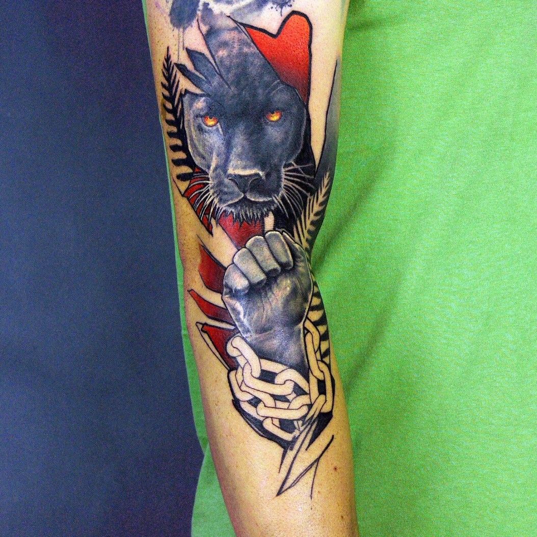 Retro Panther Tattoo vector illustration design Stock Vector Image  Art   Alamy