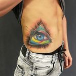 #eye #iluminati #color #tattoo 