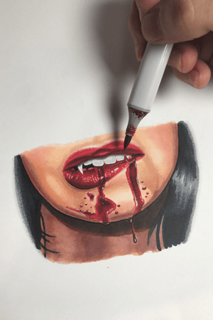 Copic marker color study for a tattoo.  