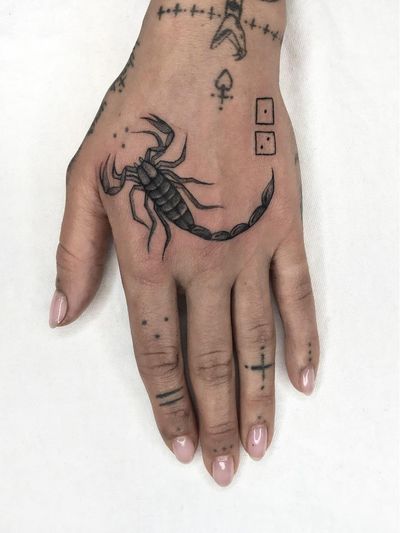 simple scorpion symbol tattoos