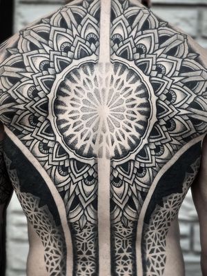 Tattoo by Aries Rhysing #AriesRhysing #geometrictattoos #geometric #sacredgeometry #linework #fineline #tribal #dotwork #mandala