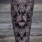 Tattoo by Sean Hall #SeanHall #geometrictattoos #geometric #sacredgeometry#linework #fineline #tribal #dotwork #mandala