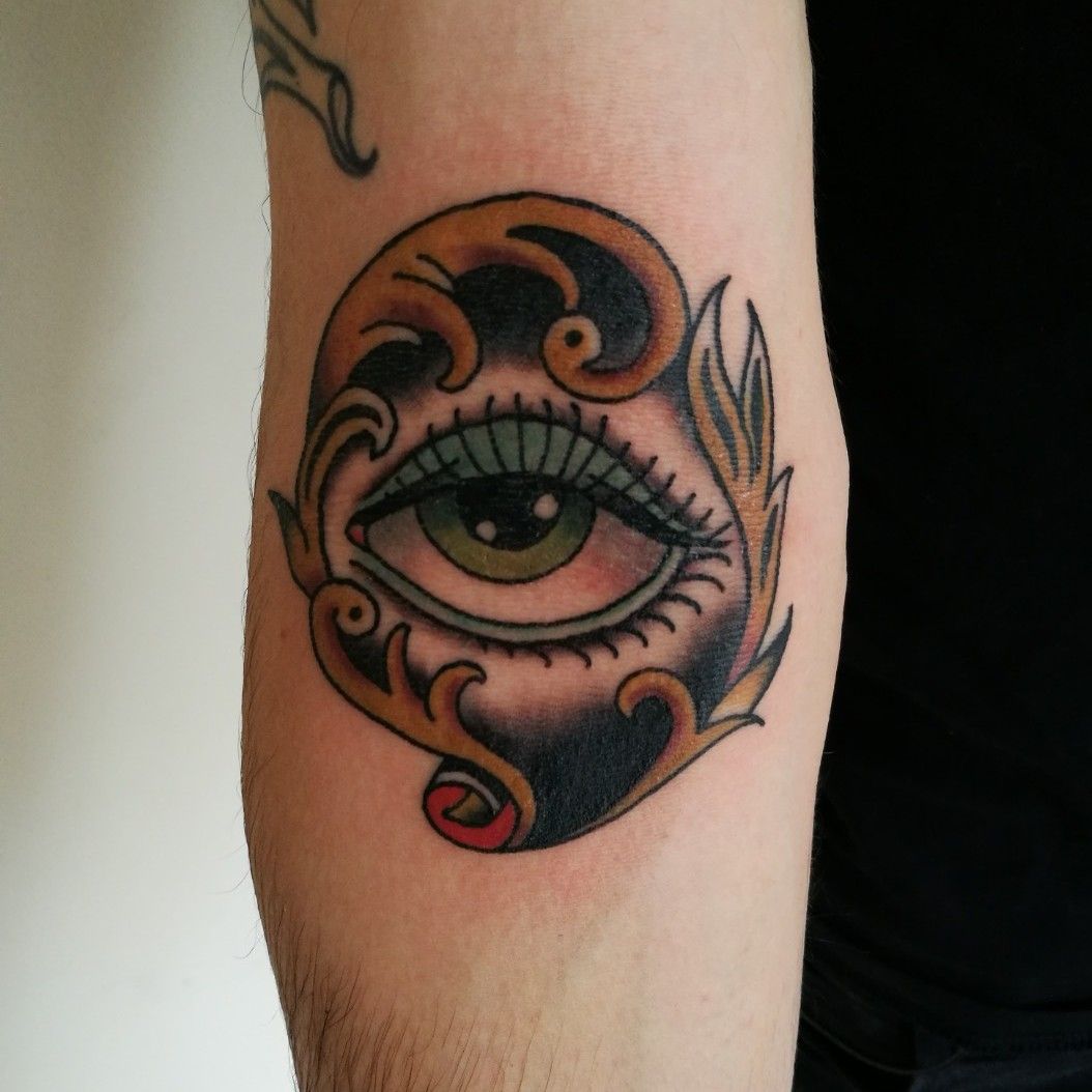 Eye Tattoo on Elbow  Best Tattoo Ideas Gallery