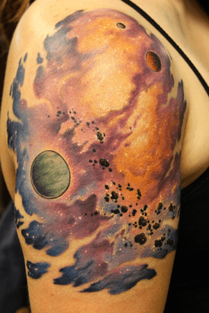 Space stuff #space #spacetattoo #color 