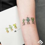 Tattoo by Felipe Marcelo #FelipeMarcelo #cactustattoos #cactus #desert #plant #nature #illustrative #color #potterplant #watercolor #sketch