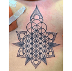 Custom sternum Seed of Life and Flower of Life