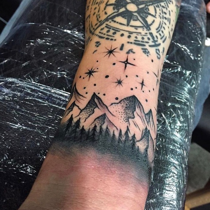 Mountain Tattoos For Men  62 Simple Designs Ideas  Meaning