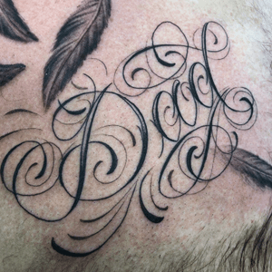 Script example from me #scripttattoo #lettering 