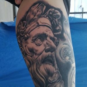 Greek statue tattoo