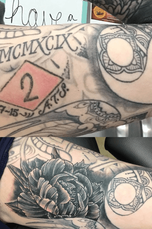 Cover up before and after