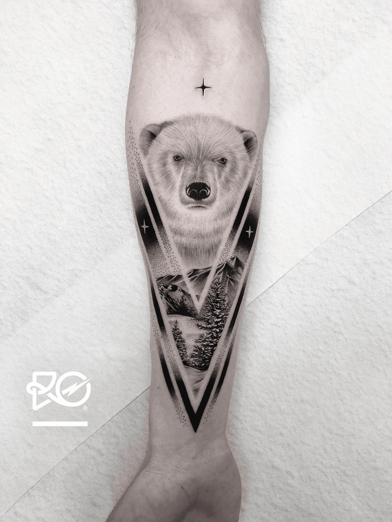 Pin by Eric Payton on Wolf tattoo  Bear tattoos Forearm tattoo men Bear  tattoo designs