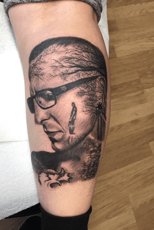 #ChesterBennington #LinkinPark #portrait #tattoo #tattoos #tattooed #realsitic #realism 