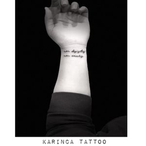 "non desistas non exieris" ✒Instagram: @karincatattoo#karıncatattoo #writing #small #minimal #little #tiny #tattoo #tattoos #tattoodesign #tattooartist #tattooer #tattoostudio #tattoolove #ink #tattooed #girl #woman #tattedup #inked #istanbul #dövme #tattooist #turkey #dövmeci #kadıköy #karınca #wrist #latin