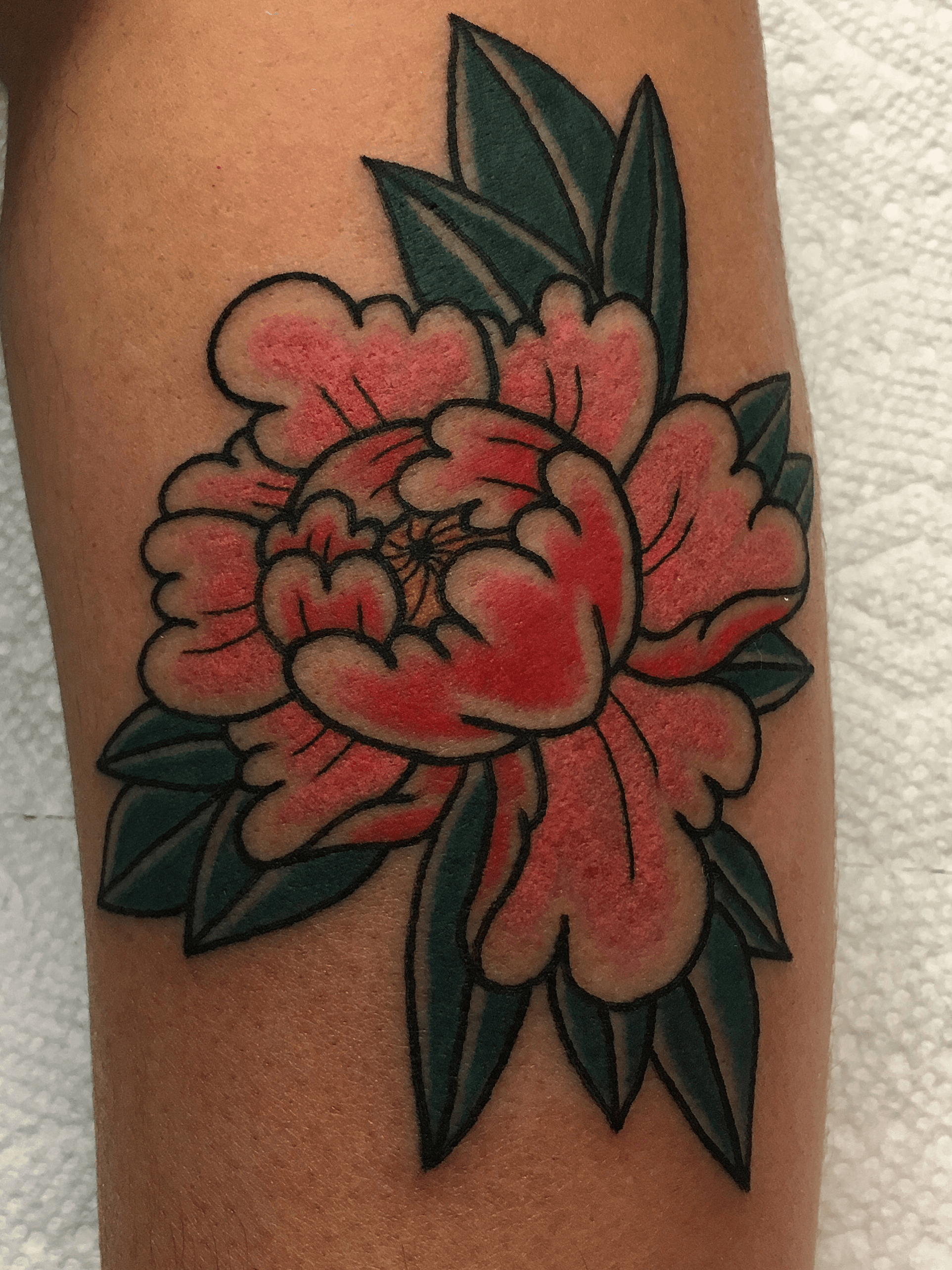 Bound For Glory Tattoo   Peony flower by jtmillerbfg  Weve moved