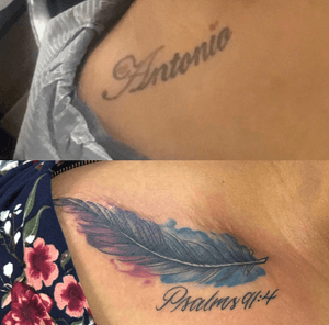 Cover up (before and after)