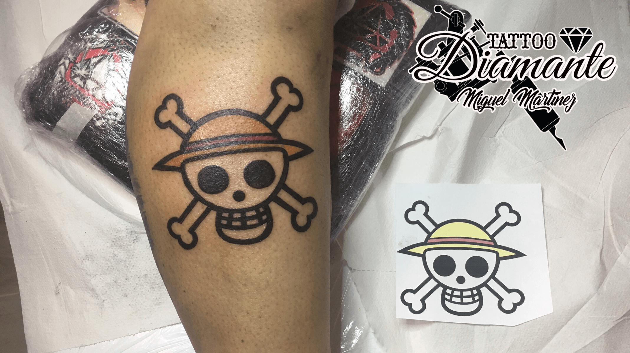 Tattoo Uploaded By Miguel Martinez Calavera One Piece En Pierna 2850 Tattoodo
