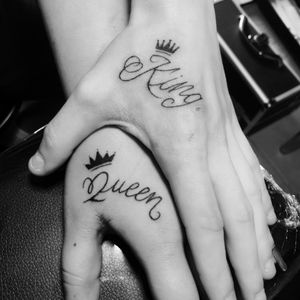 Tattoos by myttoos.com - King 🤴♠️ + Queen 👸❤️