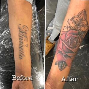 Freehand Custom Rose Coverup 