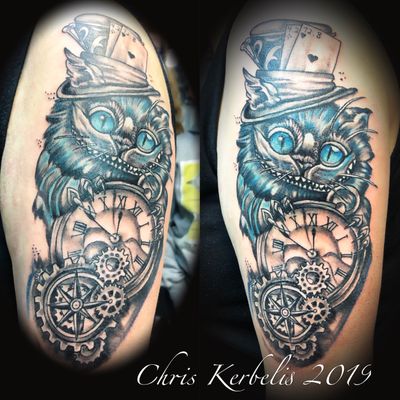 #aliceinwonderlandtattoo #aliceinwonderland #chriskerbelistattoo #xdreamtattoo #xdreamkaiserslautern #southcentraltattoo #tatted #tattooinsta #kinlautern #kaiserslauterntattoo #tattedgirls #tattoo #tattooideas #tattoogirls #tattoogirlsofinstagram #fkirons #bishoprotary #bishopmagi #silverblackink