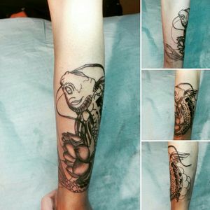 Tattoo braccio sx fase 1 stay tuned