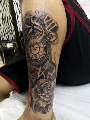 Some more details added for a half leg sleeve. in progress by DG 