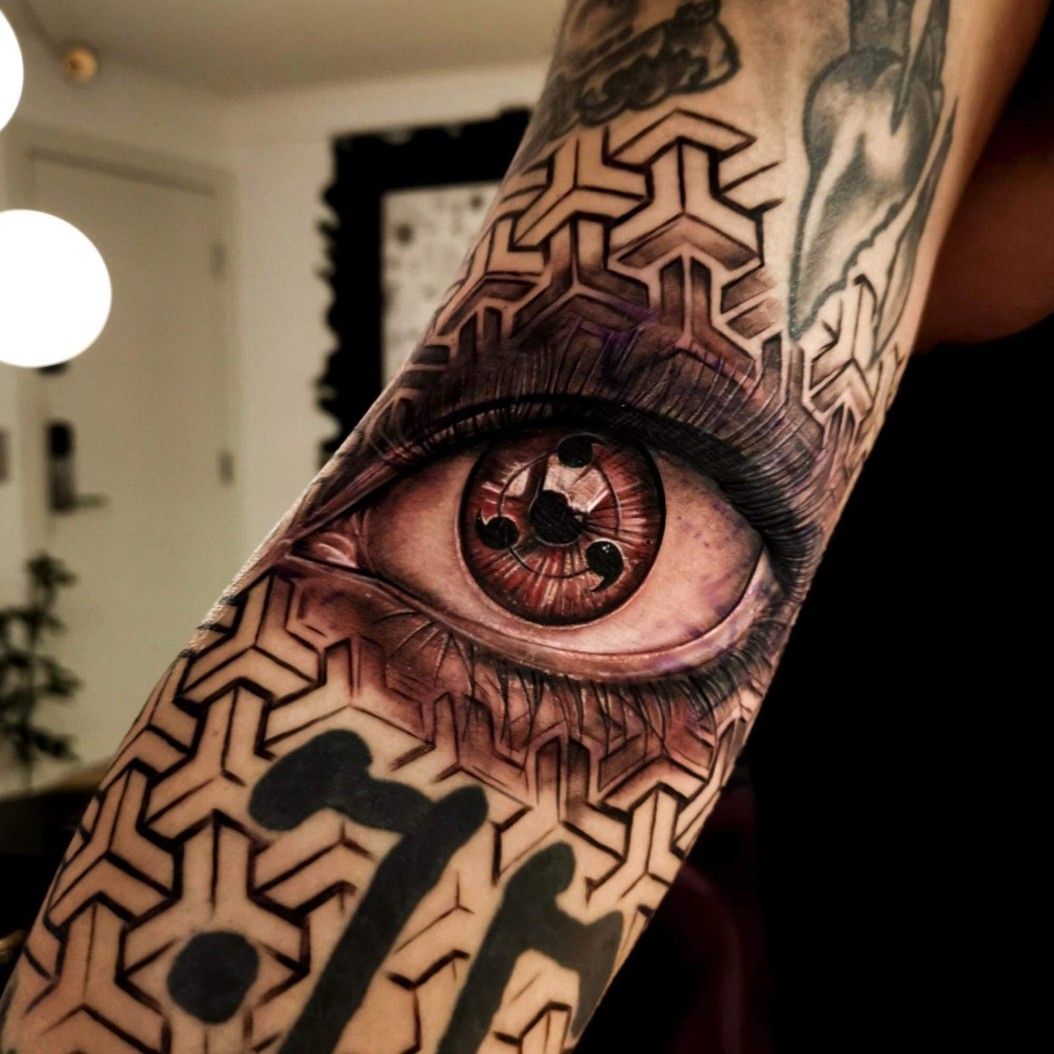 Sharingan bleeding eye by  Broken Arrow Tattoo co  Facebook