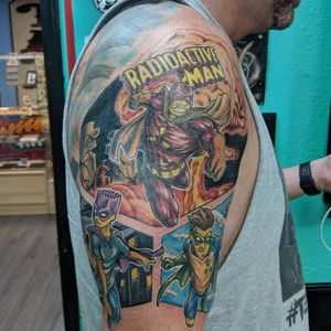 Radioactive man comic sleeve ( top half)