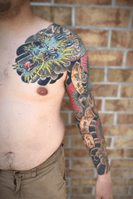 #nctattooers #japanesetattoo #tattoo #dragon #raleigh #charlotte #philly #irezumi #jacksonvillenc #japanesestyle