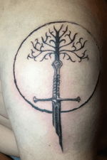 Anduril sword, gondor Tree 