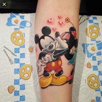 #MickeyMouse #MinnieMouse #Disney #Dani Tattoo artist is Dani