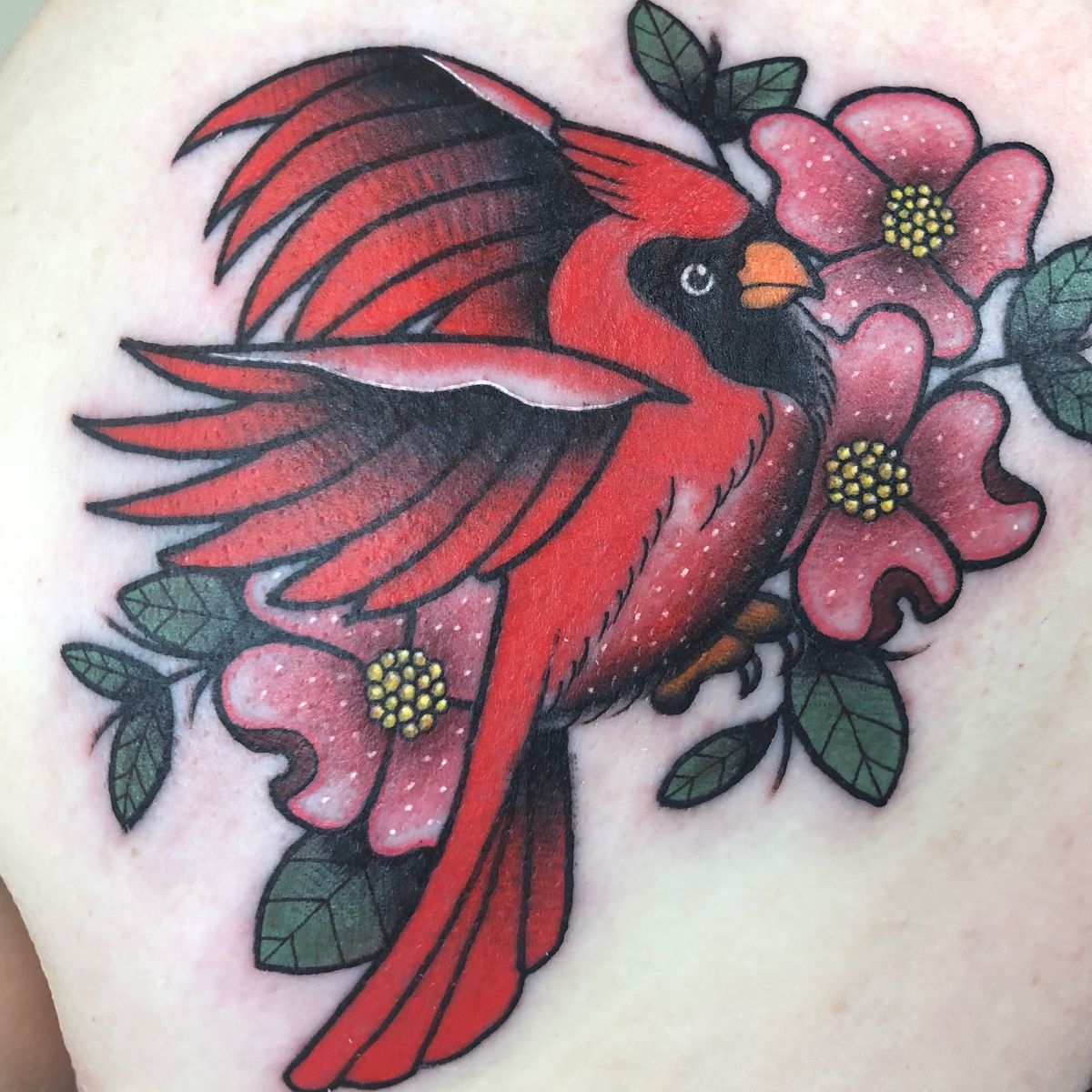 Tattoo uploaded by Amanda Graves • Cardinal memorial piece • Tattoodo