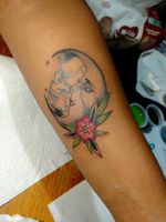 #flower #moon #tattoos #inkedgirl #colors #eternalink #radiantcolors #jaser #tattoo #MexicoCity 