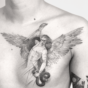 Angel #darkartists #tatuadorescolombianos #tatuadoresbogotanos #tattrx #inkstinctsubmission #tattooinkspiration #ttblackink #art_collective #arts_help #TATTOOTODO #anibal_tattoo #tattooartist #nyc #nyctattoos #blxink #stabmegod 